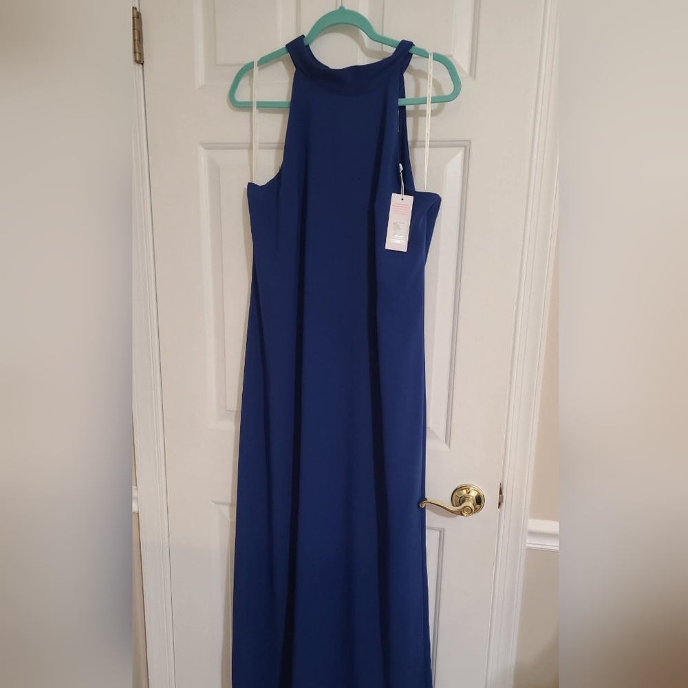 Lilly Pulitzer Blue Maxi Dress Size 12 NWT